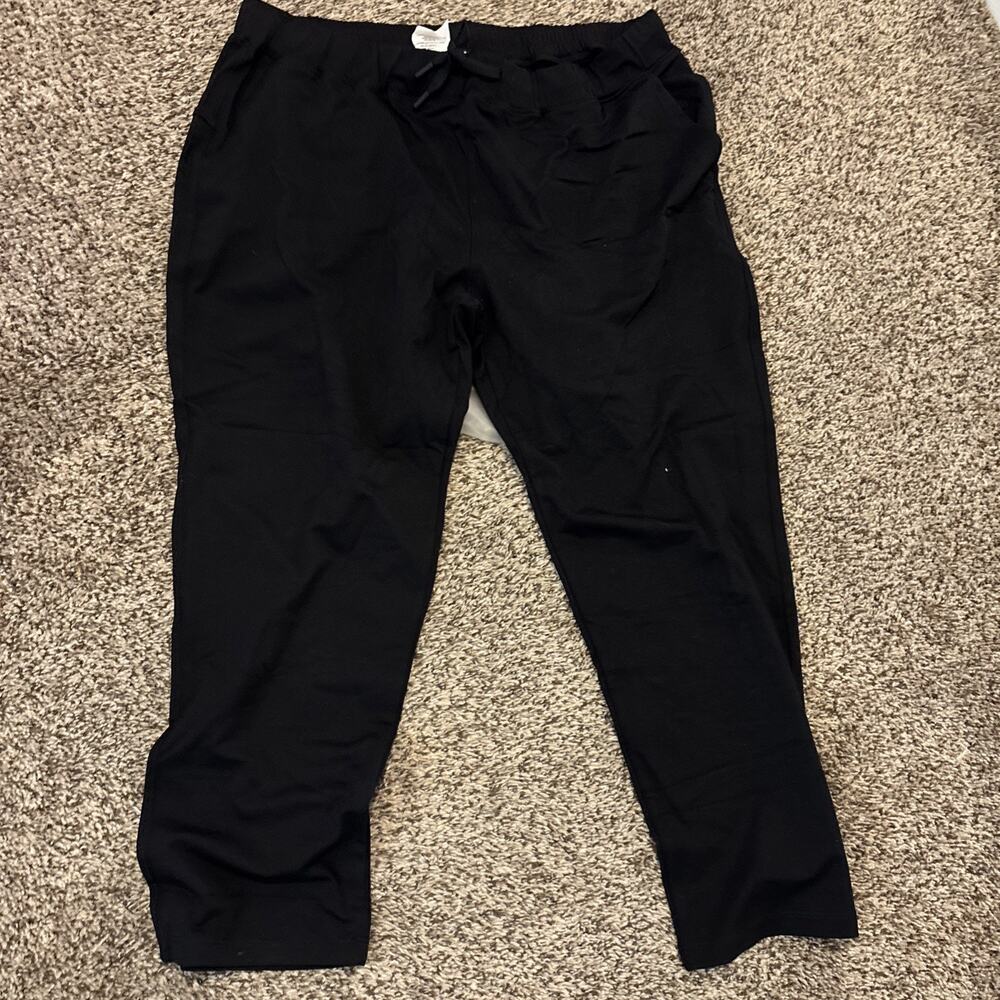 Yogipace Black Drawstring Front Pocket Pants XL Petite